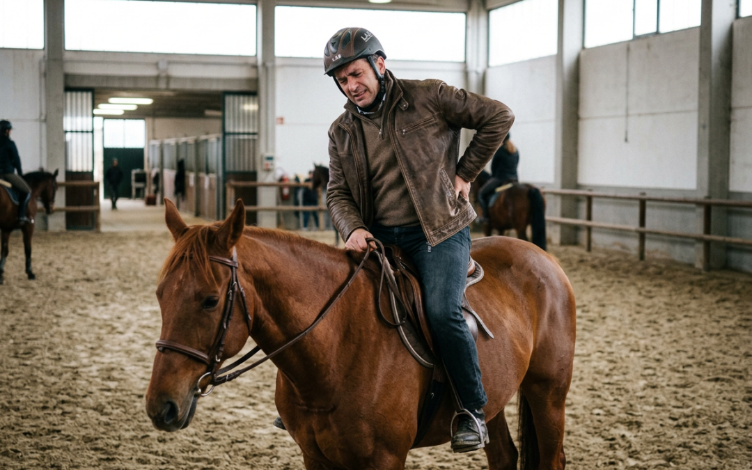 Perché il mal di schiena colpisce così tanti cavalieri